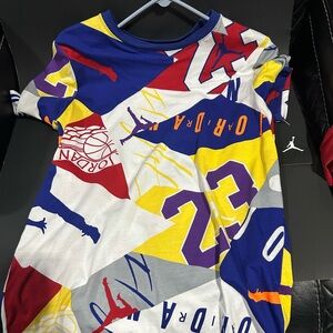 Jordan Kids Shirt - Red, Blue, Yellow, White